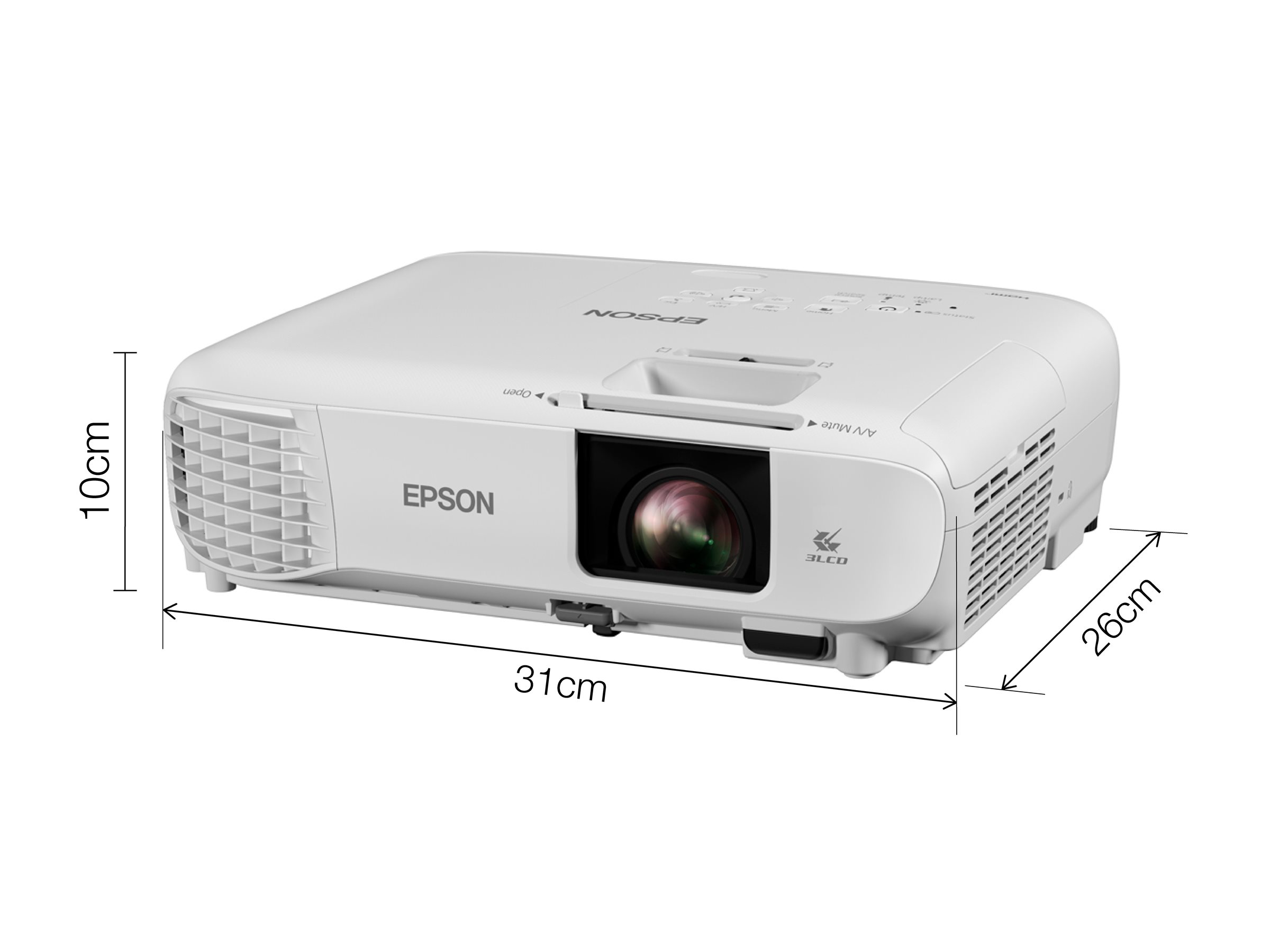Epson EB-FH06 3500 lm 3LCD Full HD Beamer Weiß