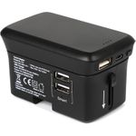 RealPower TravelCharge-4k Schwarz Indoor - Outdoor (308847)