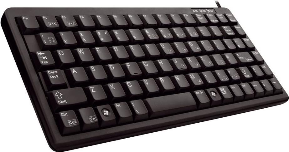 CHERRY ML4100 Slim Line Tastatur PS/2, USB QWERTY US Englisch Schwarz