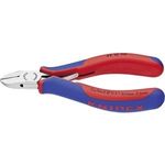 Knipex 77 12 115 Elektronik- u. Feinmechanik Seitenschneider mit Facette 115 mm