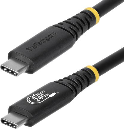 STARTECH 2M USB-C CABLE USB4 20GBPS CERTIFIED 4K120/DP1.4/240W/20GBP (CC2M20GUSB4TP)