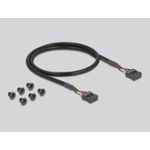 Delock Anschlüsse am vorderen Bedienfeld des Speicherschachts (64150)