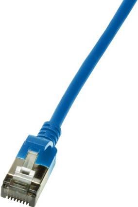 LogiLink Slim U/FTP Netzwerkkabel 3 m Cat6a U/FTP (STP) Blau (CQ9066S)