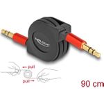Delock Audio Aufrollkabel 3,5 mm 3 Pin Klinkenstecker zu Klinkenstecker 90 cm (85369)