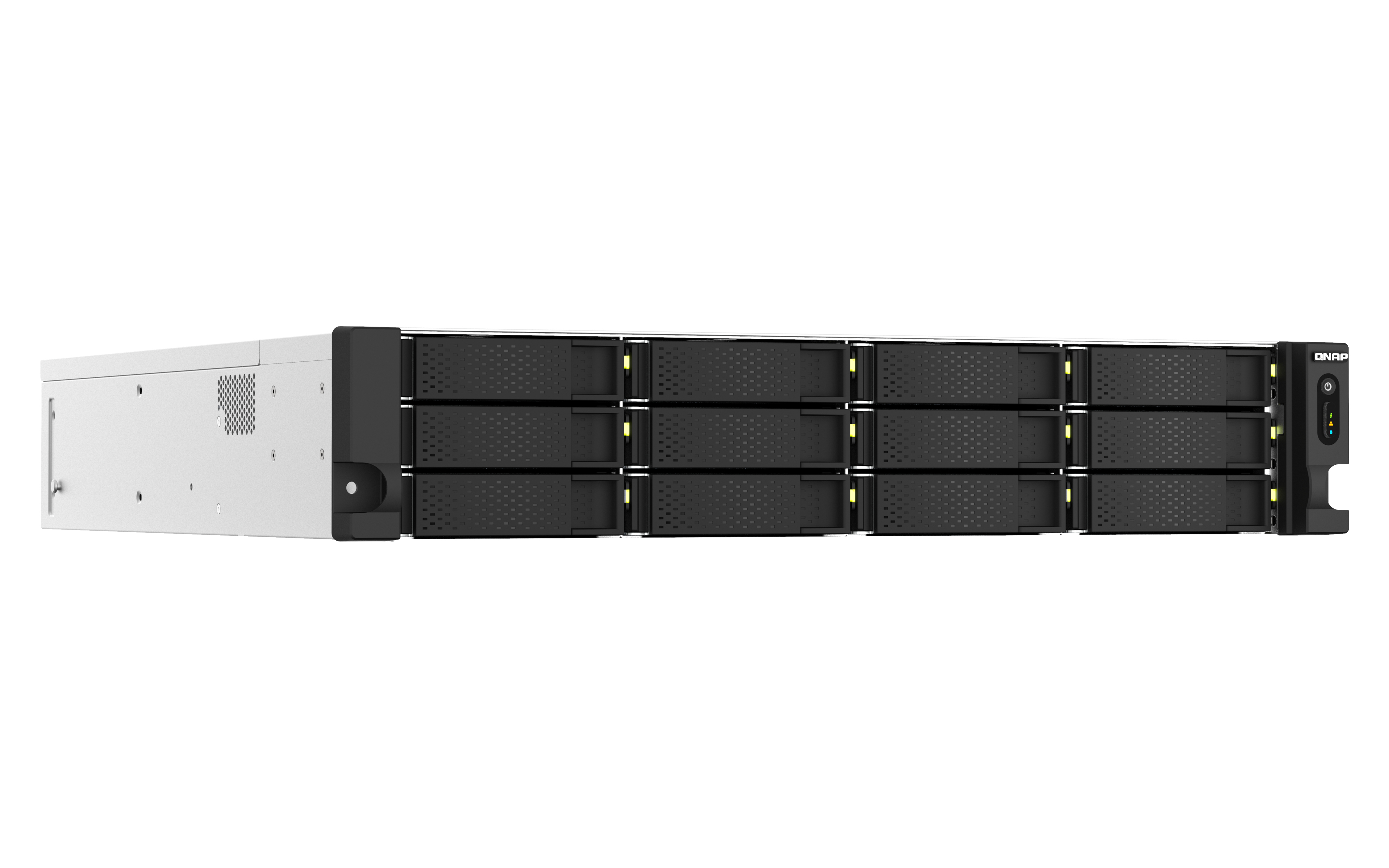 QNAP TS-H1887XU-RP NAS-Server 2U Rack 18 Schächten 16 GB RAM Schwarz, Weiß