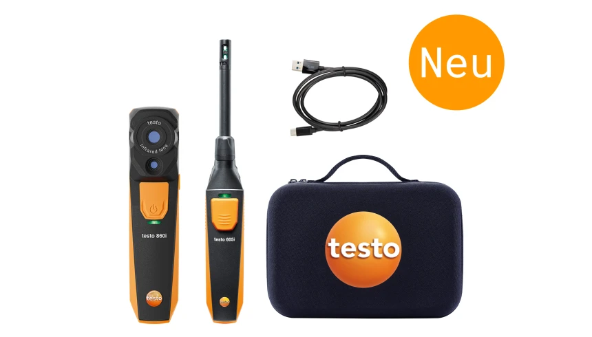 testo 860i Schimmel-Set Wärmebildkamera Hygrometer Bluetooth 256x192 Pixel