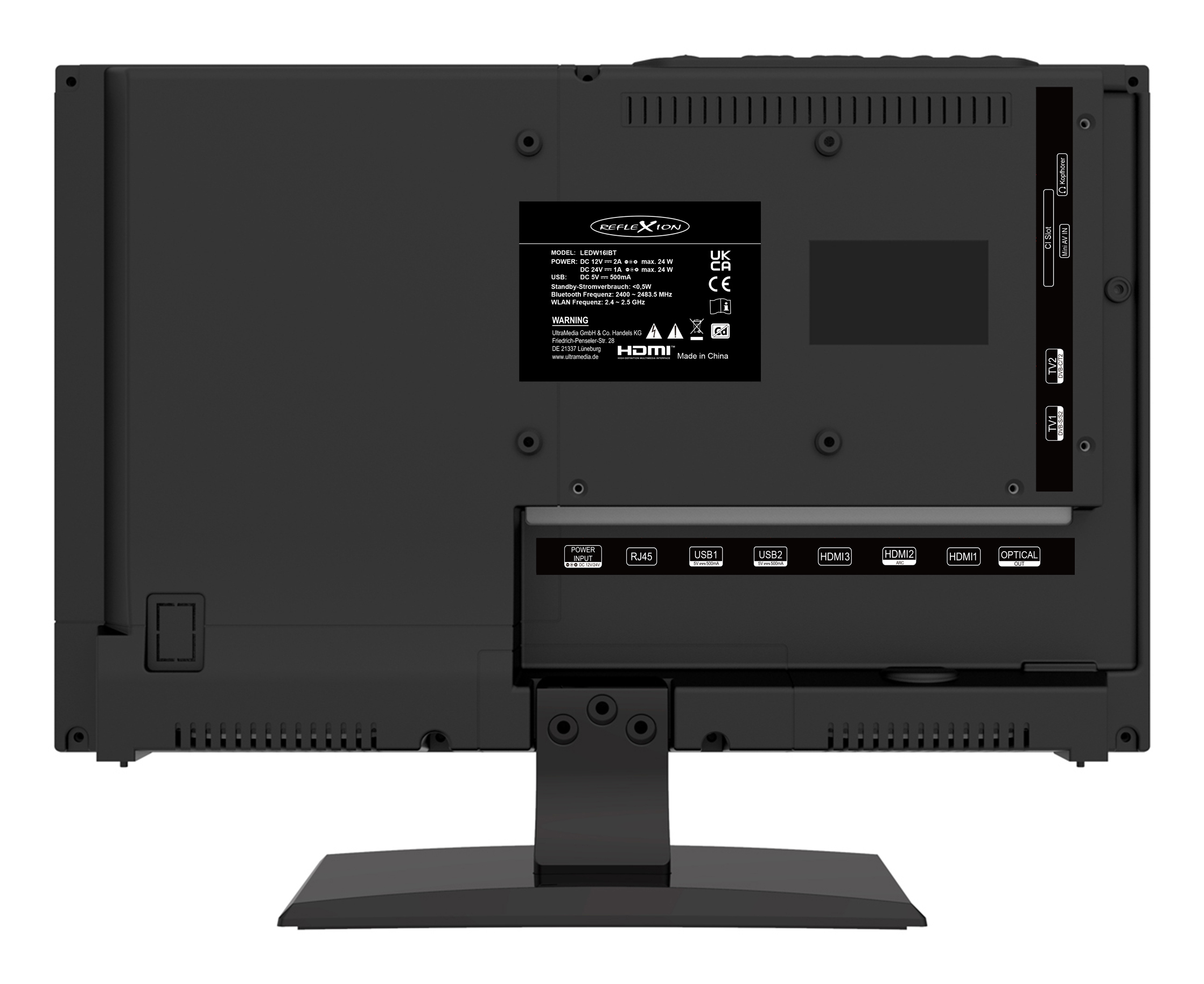 Reflexion LEDW16iBT Smart LED-TV 16" Full HD Bluetooth Schwarz