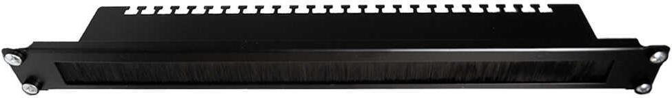 IT-BUDGET 19"-Kabeldurchführungsplatte mit Bürste und Zugentlastungsleisten (90ITBKDFPKL1HES)