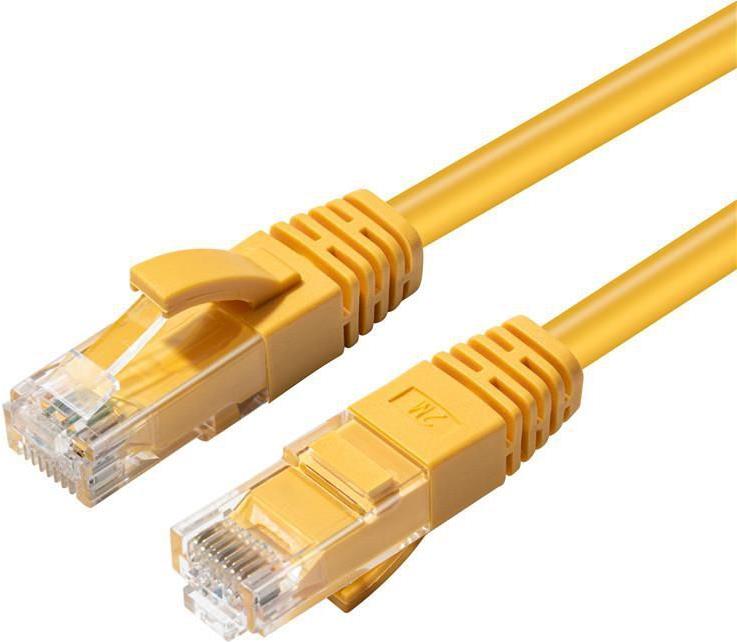 MicroConnect CAT6A UTP 0.15m Yellow LSZH (MC-UTP6A0015Y)
