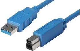 SHIVERPEAKS BASIC-S USB 3.0 Kabel, A-Stecker - B-Stecker 1,8 m, Kabel und Stecker: blau, doppelt ges