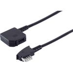 S/CONN maximum connectivity TAE Telefon-Verlängerung-TAE N-Stecker auf TAE N-Kupplung, 6-adrig, 6,0m (70216-6/6)