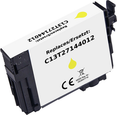 Renkforce Druckerpatrone ersetzt Epson T2714 27XL, C13T27144012 Kompatibel Gelb RF-ET2713XLY RF-6922904 (RF-6922904)