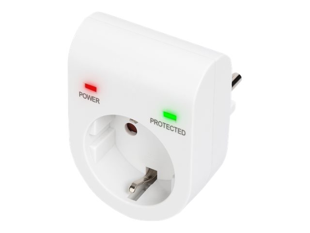 Digitus DN-95400 Überspannungsschutzadapter 230 V 1x AC 3500 W Weiß