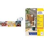 AVERY Zweckform Kennzeichnungs-Etiketten, Durchmesser: 20 mm weiß, rund, wiederablösbar, Papier unbeschichtet, - 1 Stück (6222REV-10)