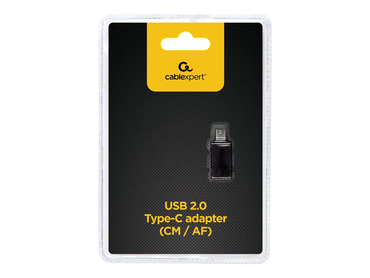 Gembird Cablexpert A-USB2-CMAF-01 USB-C auf USB-A Gender-Adapter USB 2.0 Schwarz