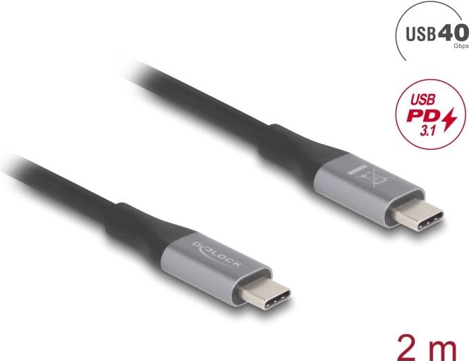 Delock USB-Kabel 24 pin USB-C (M) zu 24 pin USB-C (M) (81192)