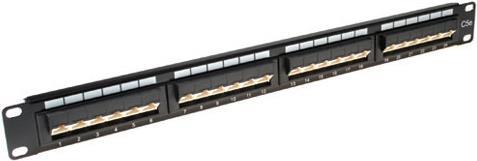 ACT Patchpanel 24-ports unshielded 45° CAT6 PATCHPANEL 24P UTP C6 45GR (PP1013)