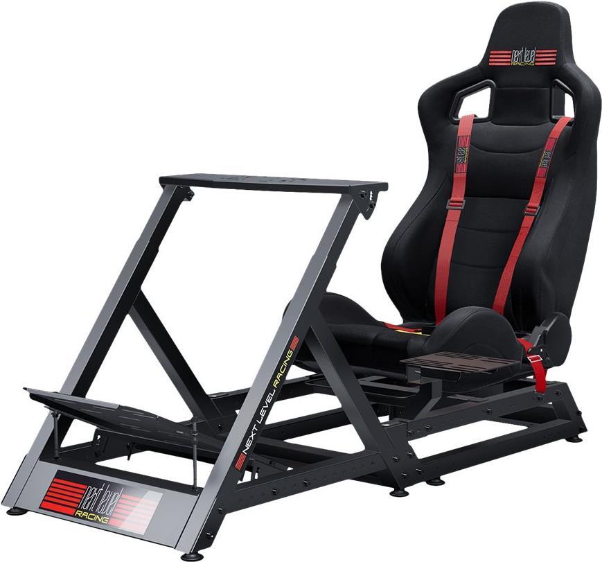 Next Level Racing GTtrack Rennsimulator-Cockpit Schwarz/Rot