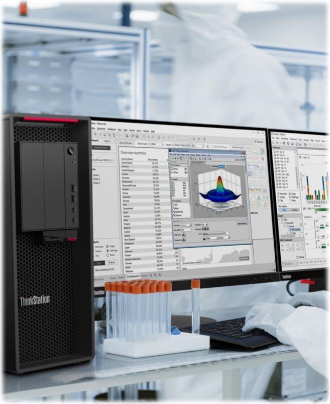 Lenovo ThinkStation P620 AMD Ryzen Threadripper PRO 5955WX 32 GB RAM 512 GB SSD NVIDIA RTX 2000 Ada Schwarz