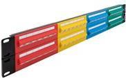Delock - Patch Panel - Schrankmontage - RJ-45 X 48 - Blau, Gelb, Rot, grün - 2U - 48,3 cm (19) (66881)