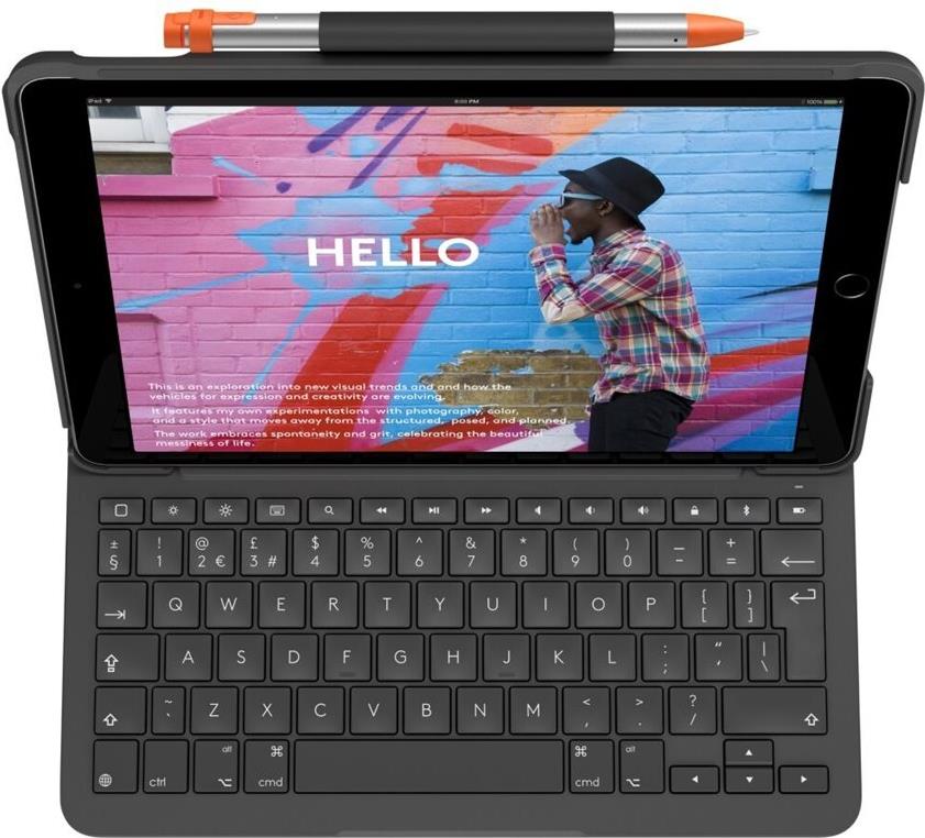 Logitech Slim Folio QWERTY UK Graphit