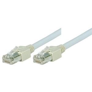 Patchkabel F/UTP, Cat 5e, grau, 5,0 m halogenfrei, mit Draka-Kabel und Hirosesteckern TM11 (bisherige Bezeichnung FTP) (72705)