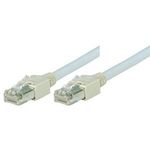 Patchkabel F/UTP, Cat 5e, grau, 5,0 m halogenfrei, mit Draka-Kabel und Hirosesteckern TM11 (bisherige Bezeichnung FTP) (72705)