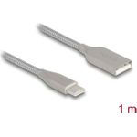 Delock USB 2.0 Kabel mit Metallmantel Typ-A Stecker zu Type-C PD 3.0 60 W 1 (81258)