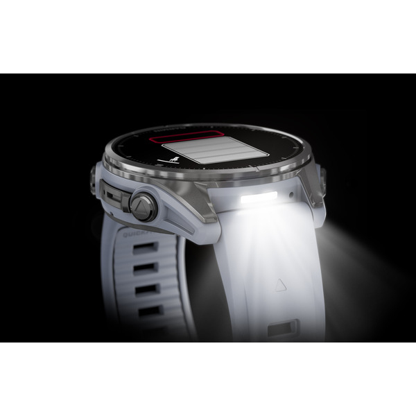 Garmin Fenix 8 43 mm AMOLED Sportuhr Steinweiss/Silber