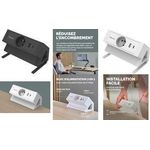 Fellowes Tisch-Steckdosenleiste Power Desk, Typ E, weiß (100137175)