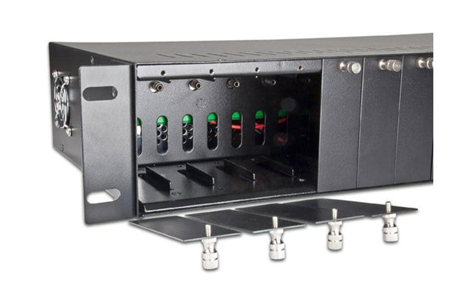 Lightwin LWC CHASSIS 14 Medienkonverter-Chassis 14 Slots 19" Schwarz