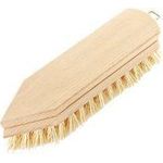 Peggy Perfect Scheuerbürste extra hart, Holz natur, spitz doppelter Holzkörper, Borsten aus gewelltem PP, - 1 Stück (7268)