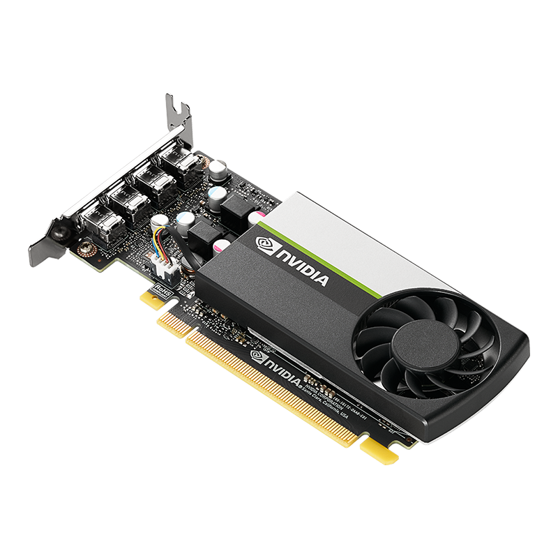 PNY NVIDIA Quadro T1000 4 GB GDDR6 Low-Profile Grafikkarte 4x Mini DisplayPort