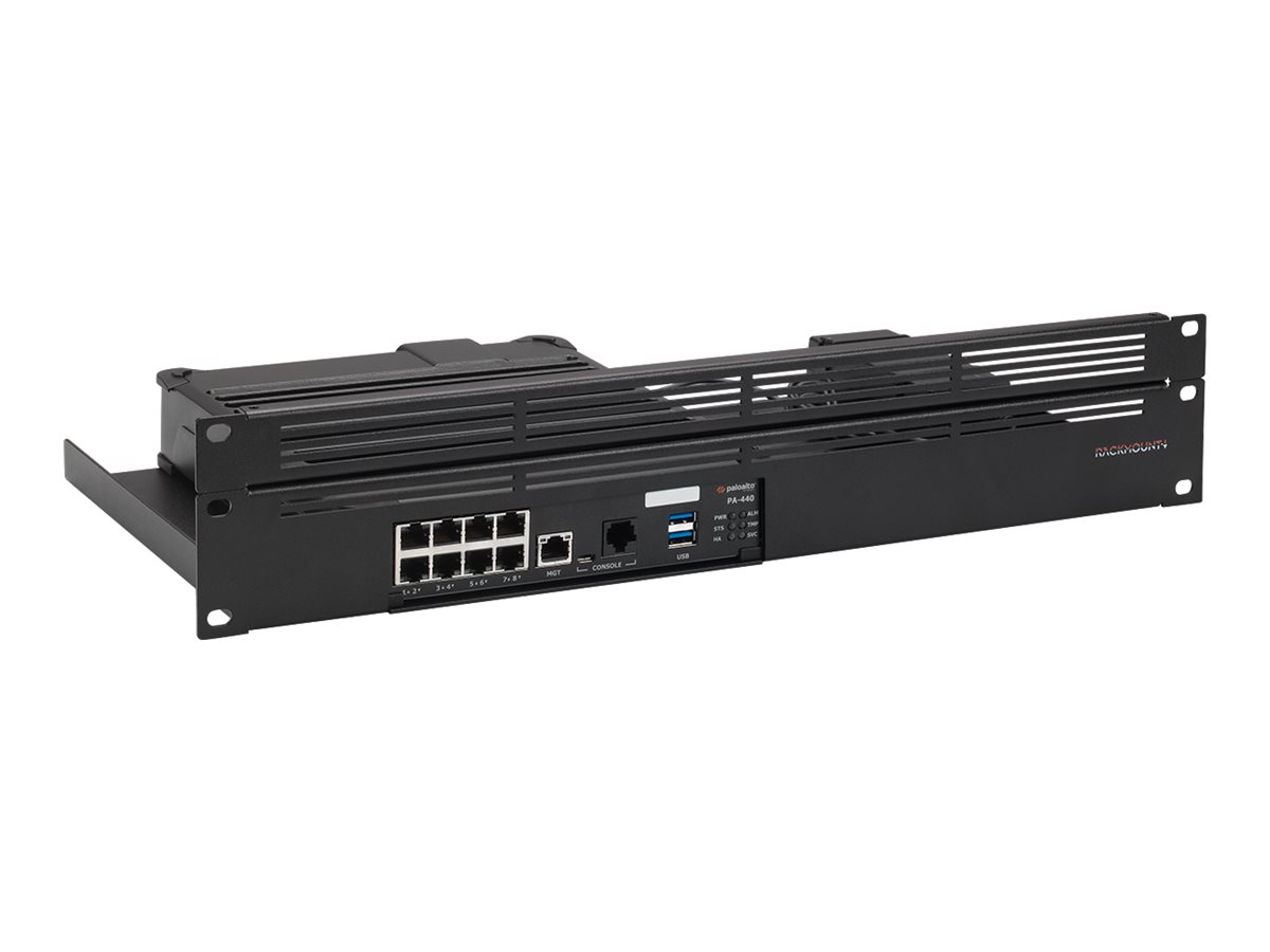 Rackmount.IT RM-PA-T7 Rack-Montagekit für Palo Alto PA-440 / PA-450 / PA-460 1.3U Schwarz