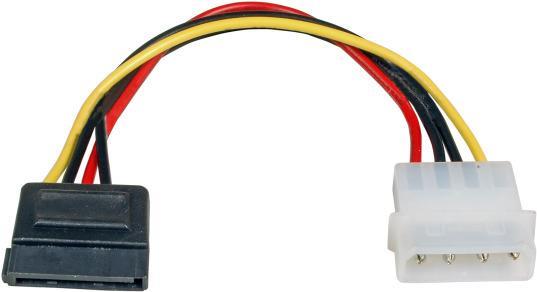 EFB-Elektronik SATA Stromkabel, 13,30cm (5,25") auf SATA 15 (m. Lasche), St.-St., 0,15m Hersteller: EFB Elektronik (K5385.015)