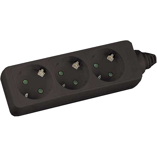 InLine Steckdosenleiste 3-fach Schutzkontakt 5m Schwarz