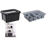 plast team Einsatz mit Griff für PROBOX RECYCLE, grau Material: recycelter Kunststoff, Einsatz für die - 1 Stück (60640804)