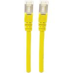 Intellinet Network Patch Cable, Cat6, 3m, Yellow, Copper, S/FTP, LSOH / LSZH, PVC, RJ45, Gold Plated Contacts, Snagless, Booted, Lifetime Warranty, Polybag (735520)