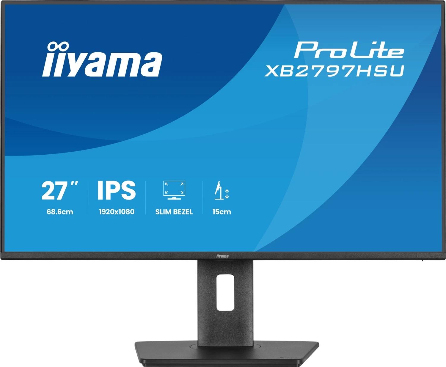 iiyama ProLite XB2797HSU-B1 LED-Monitor 68,6 cm (27") Full HD – HDMI/DP/USB – Schwarz (XB2797HSU-B1)