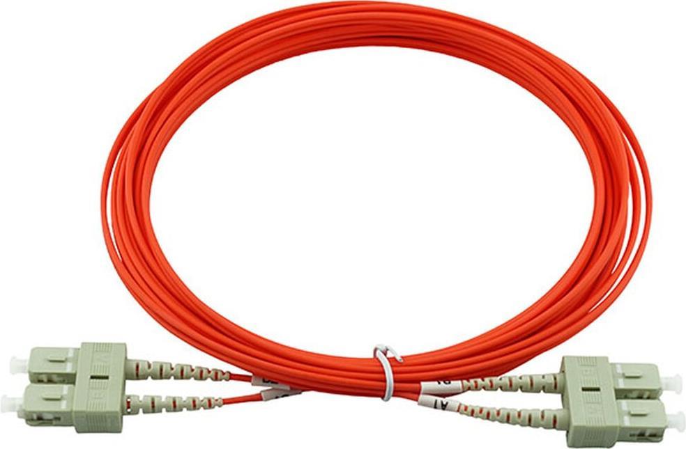 Kompatibles HPE 234457-B22 BlueOptics Duplex LWL Patchkabel, SC-UPC/SC-UPC beige, 5 Meter, Multimode, G50/125µm OM2, Eingangsdämpfung: unter 0.2dB, Markenfaser, Keramik Ferrule, inkl. Messprotokoll (234457-B22-BO)