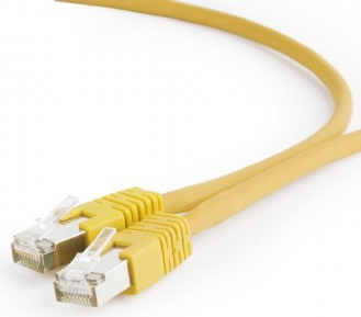 Kabel S FTP GEMBIRD PP6A-LSZHCU-Y-1,5M (RJ45 - RJ45; 1,5m; S FTP; Kat. 6a; kolor zólty) (PP6A-LSZHCU-Y-1.5M)