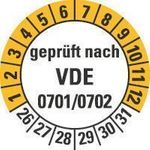 HEIN Industrieschilder HEIN 188250 Prüfpl.VDE0701/0702,26-31,Ø20mm,500/RO (188250)