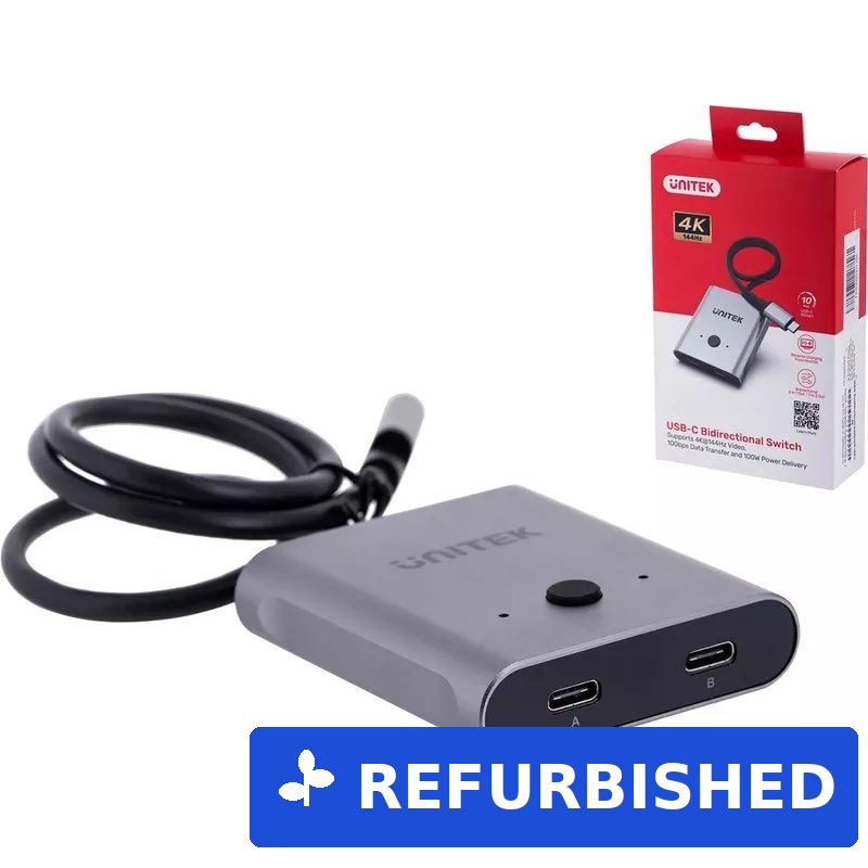 Unitek Zwei-Wege Signalschalter USB-C, 2 in 1 out 4K (D1078A) (geöffnet)