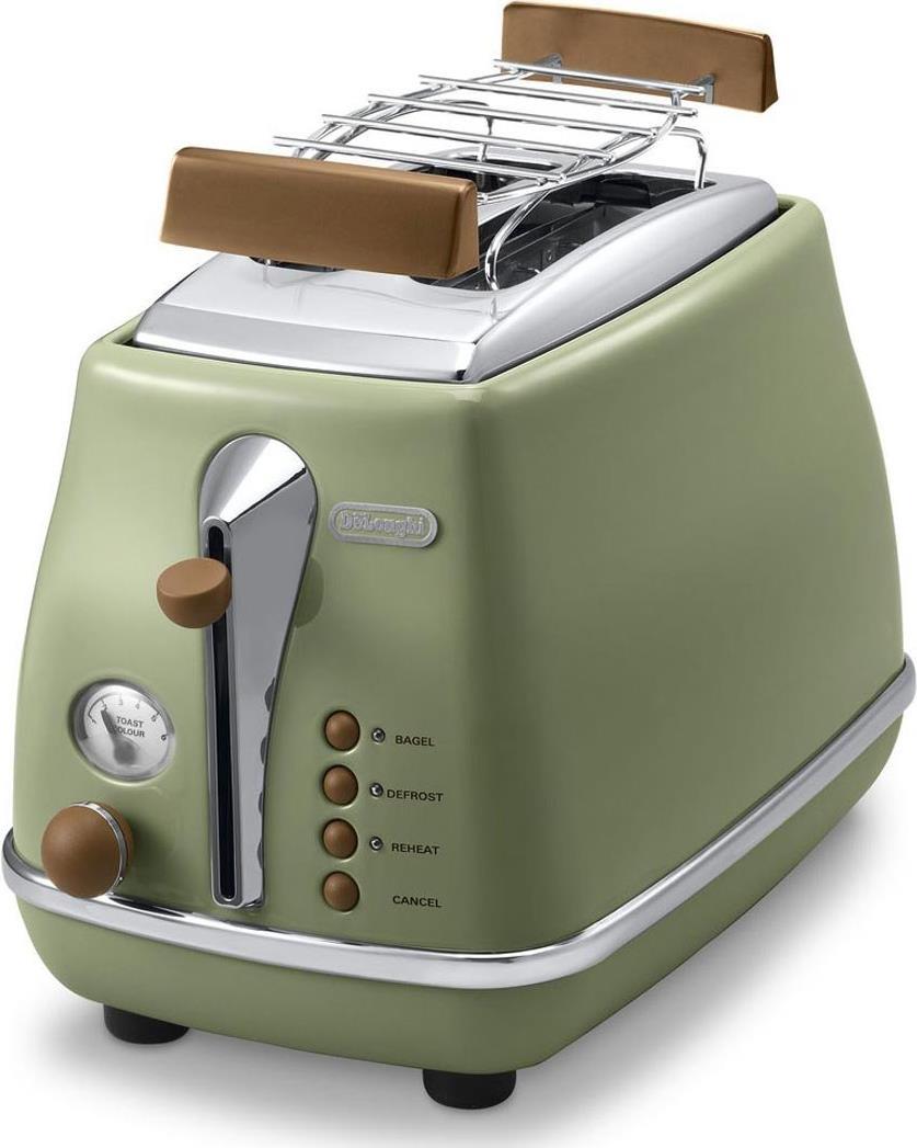 De'Longhi Icona Vintage CTOV 2103.GR Toaster 900W Grün
