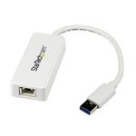 StarTech.com USB3.0 Gigabit Ethernet Lan Adapter mit USB Port (USB31000SPTW)