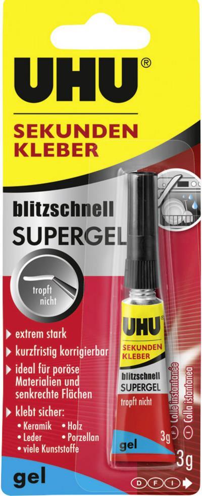 UHU SEKUNDENKLEBER SUPERGEL 3 g
