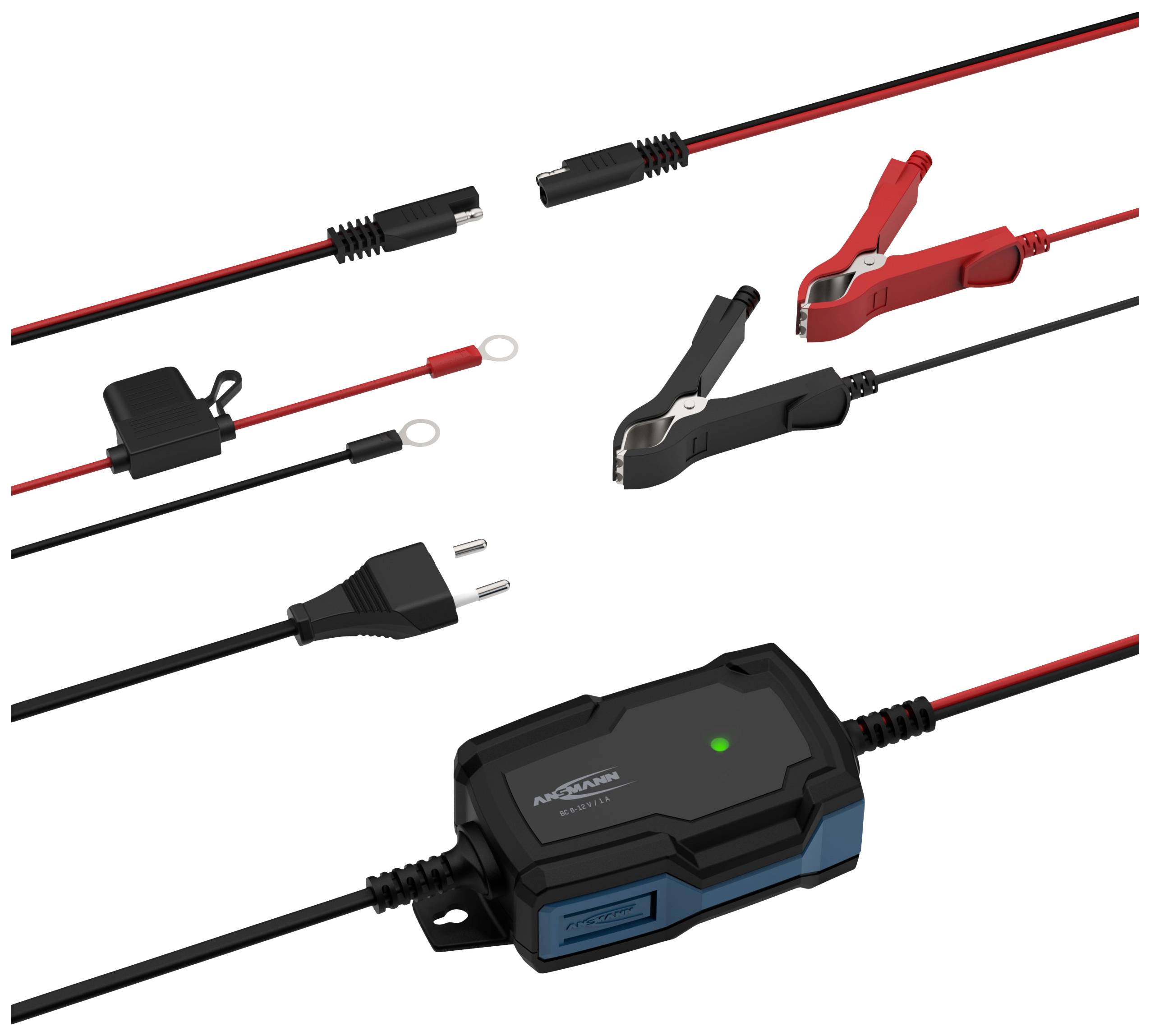 Ansmann BC 6-12V / 1 A 1001-0142 Kfz-Ladegerät, Werkstattladegerät, Automatikladegerät, Batterieüberwachung 6 V, 12 V 1 A 1 A (1001-0142)