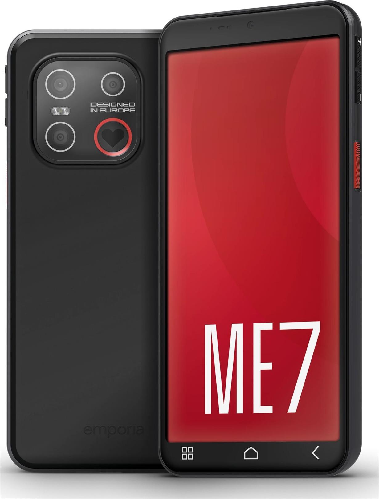Emporia emporiaSMART.ME7 Smartphone 5,45" Android 15 6 GB RAM 128 GB Schwarz