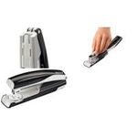 LEITZ Heftgerät Nexxt 5504, Heftleistung: 40 Blatt, rot Einlegetiefe: 70 mm, für Heftleistung 24-6, 24-8 oder 26-6 (5504-00-25)