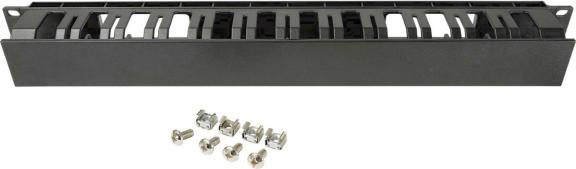 Televes Kabelführungspanel 19z 1HE UKFFrontabdeckung 533160 RAL 9005 - 1 HE (UKF)